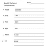 9Th Grade Spanish Worksheets Db excel