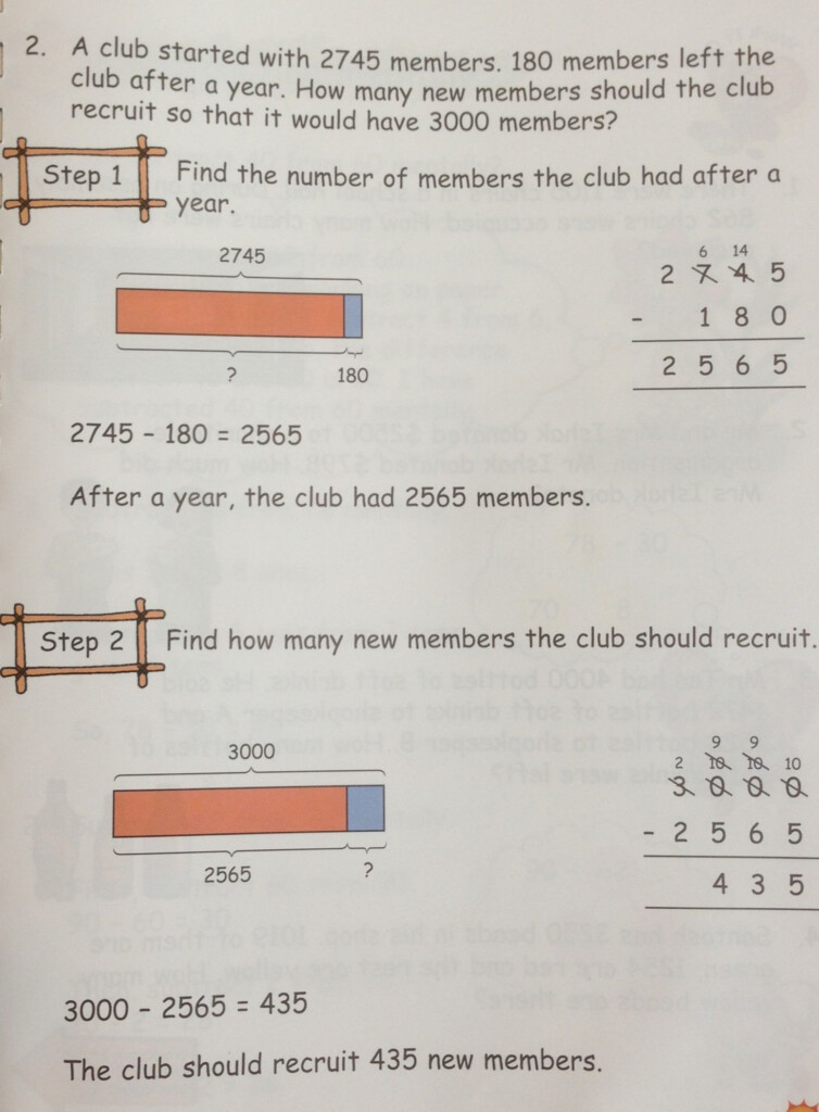 Another Grade 3 Word Problem On Subtraction Singapore math Word 