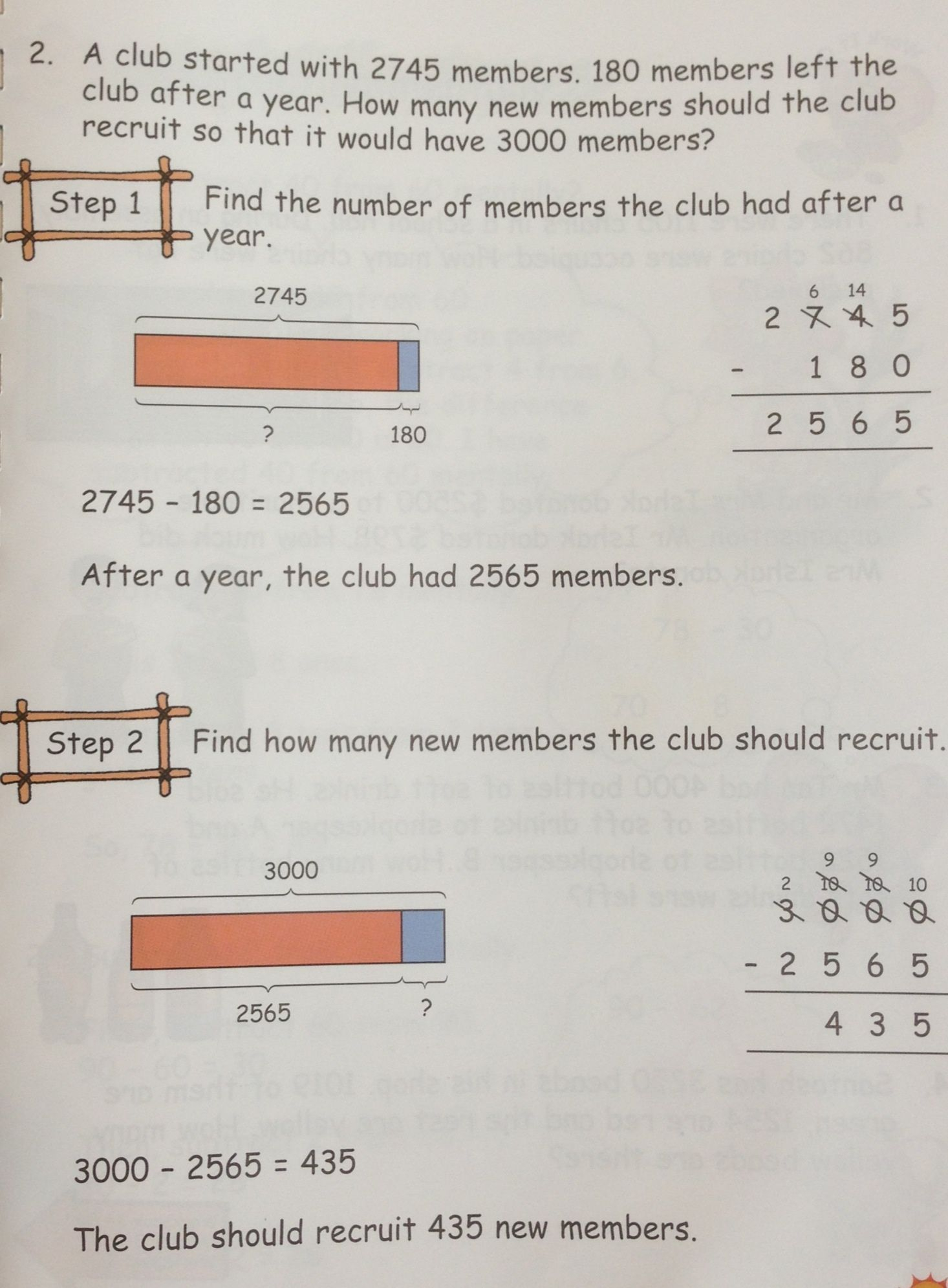 Another Grade 3 Word Problem On Subtraction Singapore math Word