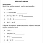 Arithmetic Properties Worksheets Free Download Gmbar co