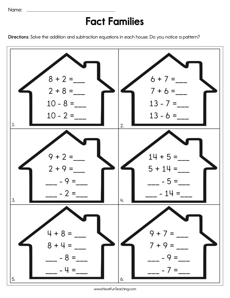 Bookmark File PDF Fact Family Worksheets 2nd Grade PDF Vcon duhs edu pk