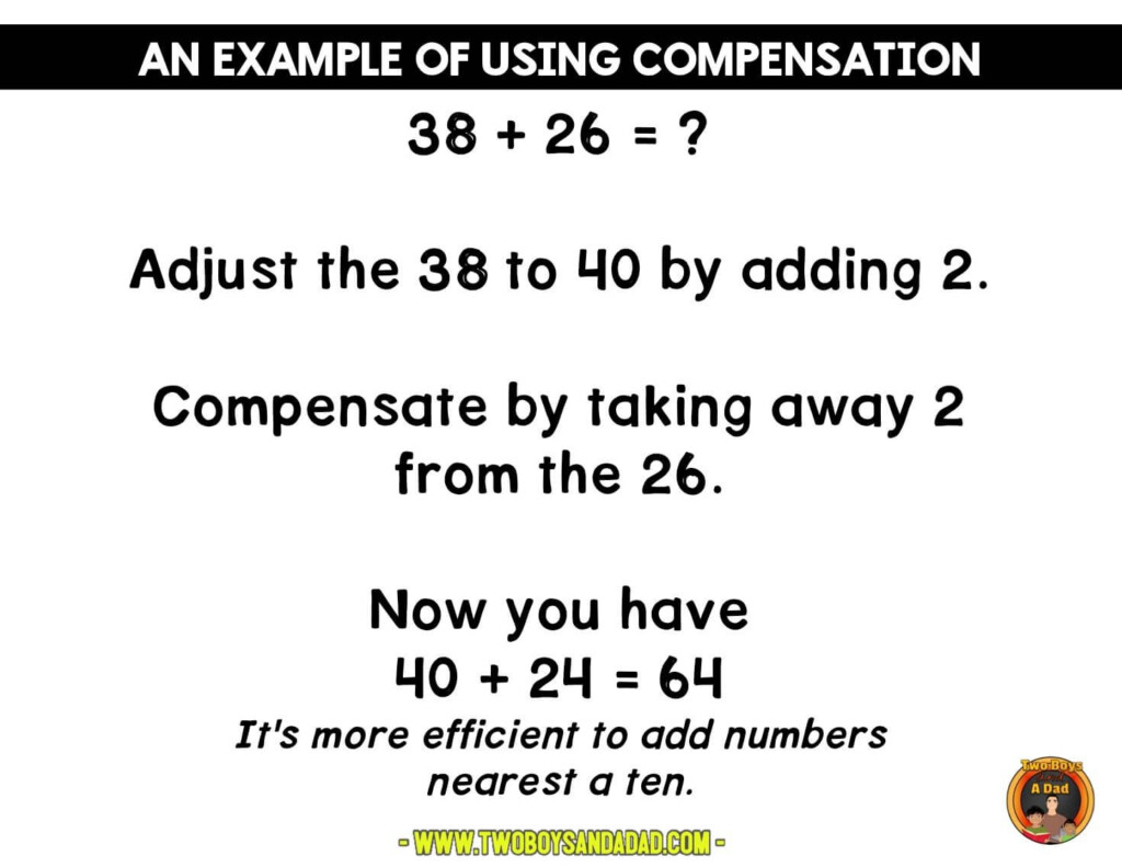 Compensation Strategy Maths Worksheets Pauline Carl s 3rd Grade Math 