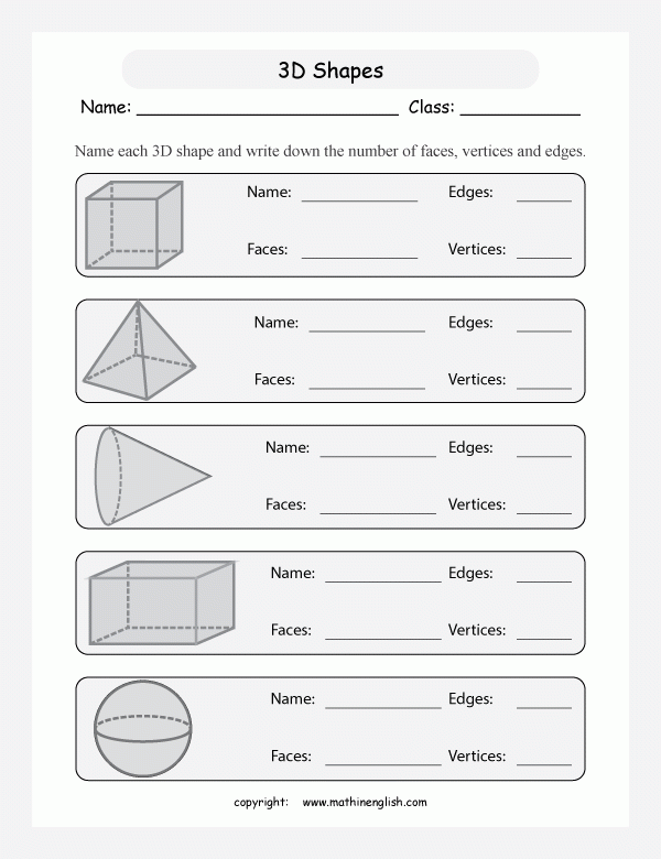 Edges And Vertices Worksheets 99Worksheets