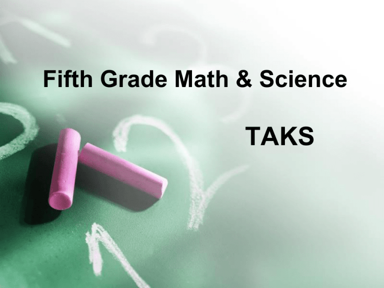 Fifth Grade Math TAKS