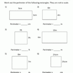 Find The Rectangle s Perimeter Worksheets 99Worksheets