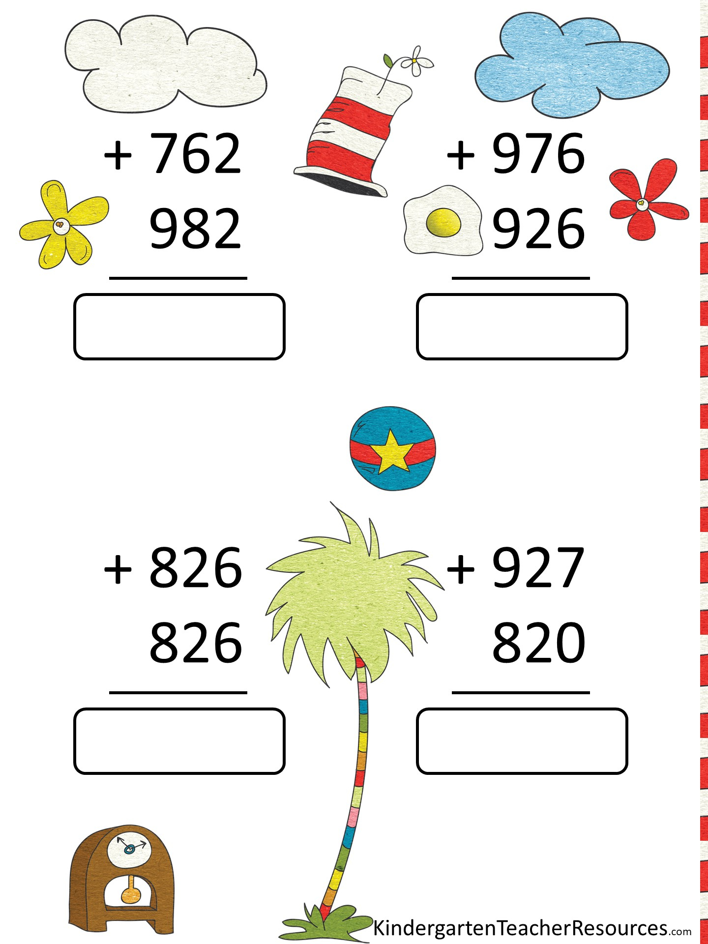 Free Dr Seuss Math Activities