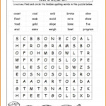 Free Printable 3rd Grade Spelling Worksheets NewFreePrintable
