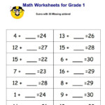 Free Printable Addition Worksheets 3rd Grade Third Grade Addition
