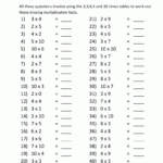 Free Printable Multiplication And Division Sheets Jack Cook s