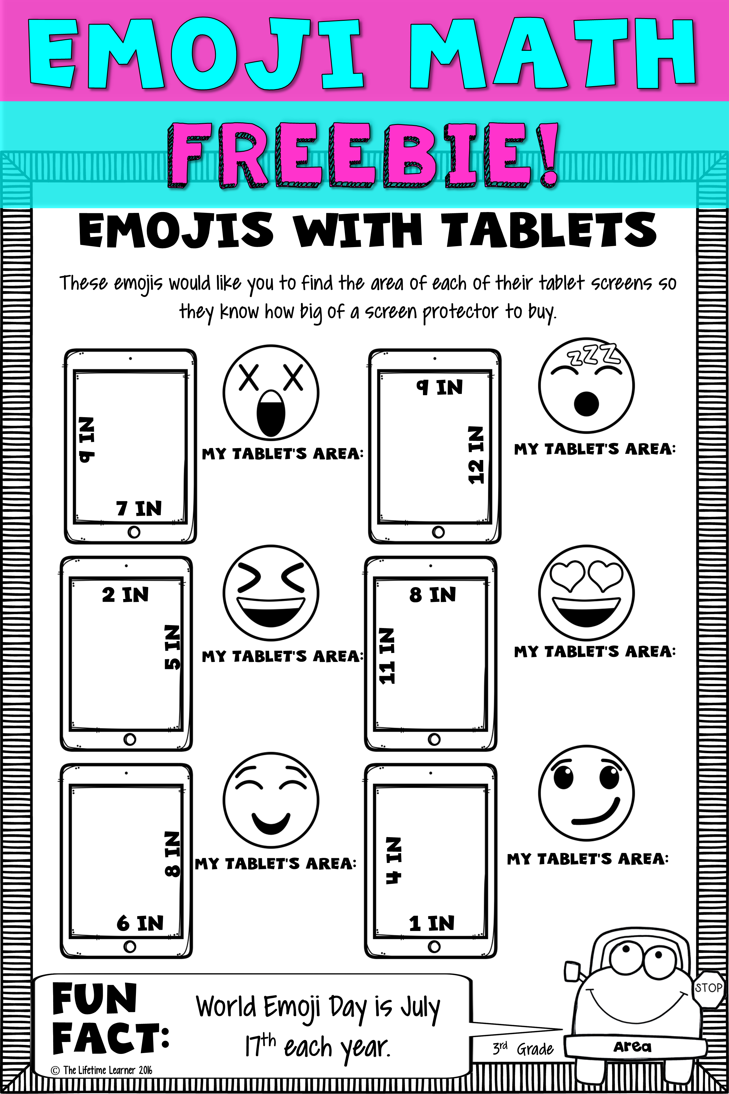 Fun Math Worksheet For 3rd Grade Onenow