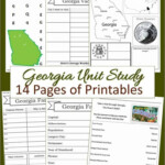 Georgia State Fact File Worksheets Geography For Kids Homeschool