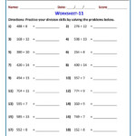 Learn Division Worksheets