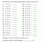 Math Addition Facts To 20