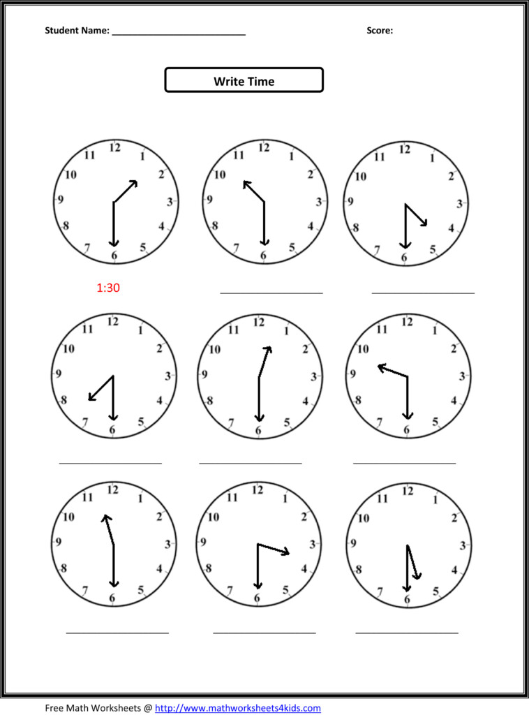 Math Printable Worksheets 2Nd Grade