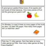 Math Word Problems For 3rd Grade Common Core Joseph Franco s Reading