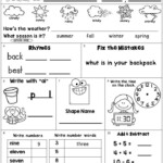 Morning Work FREEBIE Second Grade August Packet New Digital Option