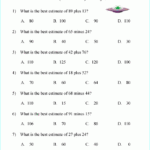 Multiple Choice Multiplication Math Worksheet Twisty Noodle Multiple