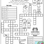 Multiplication Facts Crossword Puzzle Third Grade Students LOVE This