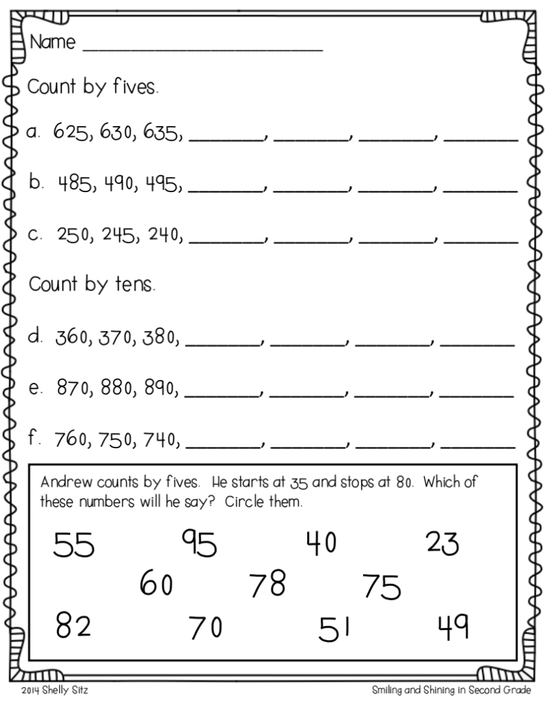 Number Patterns Worksheets Pdf Grade 3 EduForKid