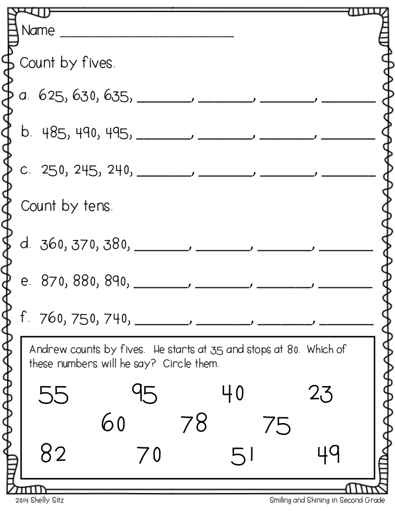 Number Patterns Worksheets Pdf Grade 3 EduForKid