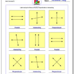 Parallel And Perpendicular Lines Worksheet Algebra 1