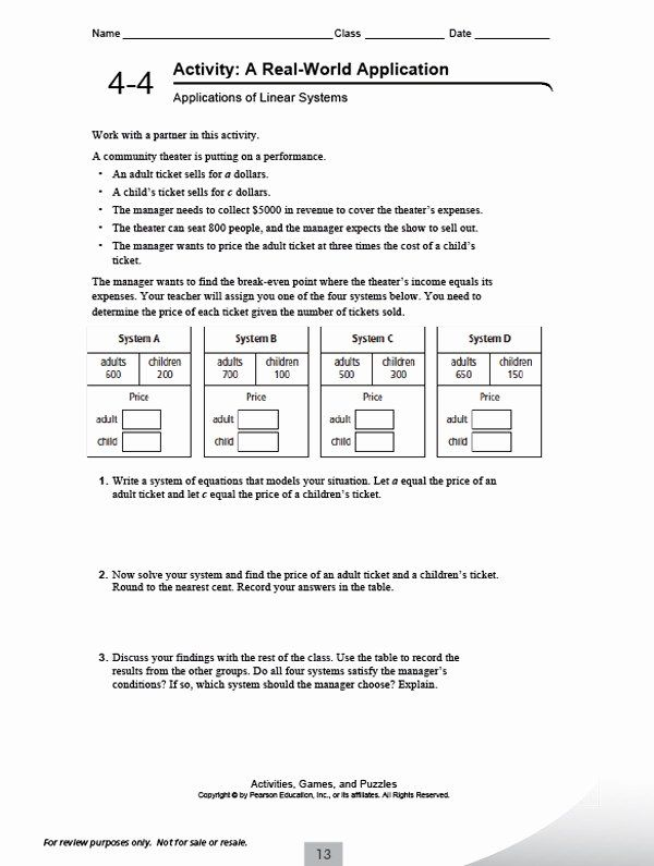 Pearson Education Worksheets Math Fresh Pearson Education Math 