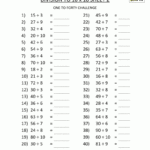 Printable Math Facts Worksheets 3rd Grade Math Worksheets Printable