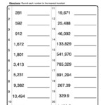 Rounding Numbers Worksheets To The Nearest 100 Rounding Numbers