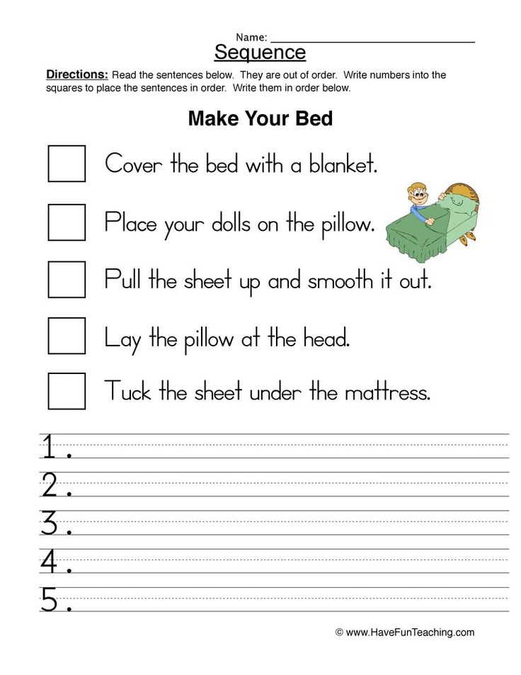 Second Grade Reading Worksheets Have Fun Teaching Sequencing