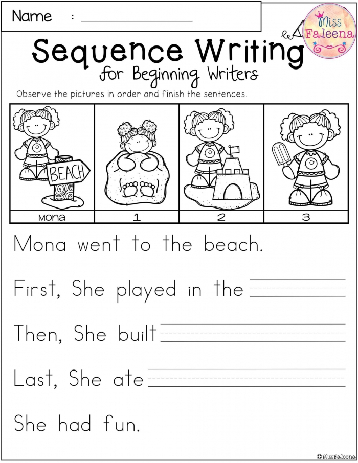 Sequencing Worksheets Worksheets Day