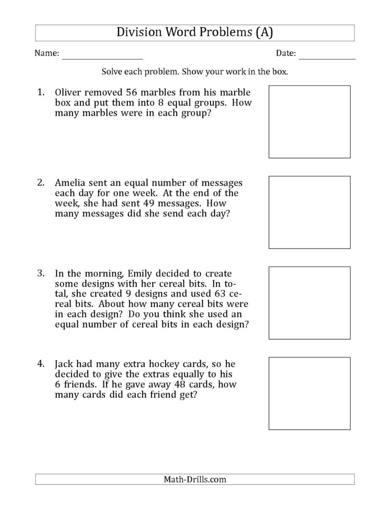 Teach Child How To Read Printable 3rd Grade Math Worksheets Division 