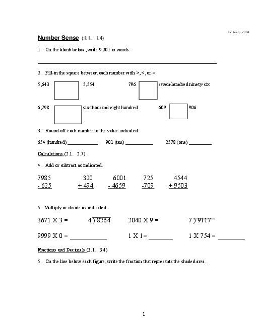 TeacherLingo 3 50 Cumulative Math Post assessment For End Of 