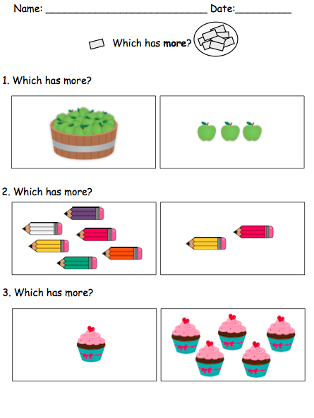 Visual Math Activities For Children With Autism Math Activities 