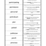 Wonders Third Grade Unit One Week Two Printouts Vocabulary Worksheets