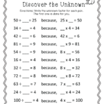 12 Best Images Of 3rd Grade Math Division Worksheets Printable Math