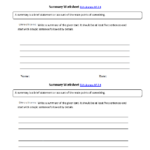 12 Reading Summary Worksheets Worksheeto