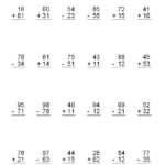 17 2 Digit Addition Without Regrouping Worksheets 2nd Grade
