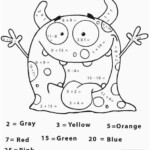 2nd Grade Math Color By Number In 2020 Maths Colouring Sheets Math