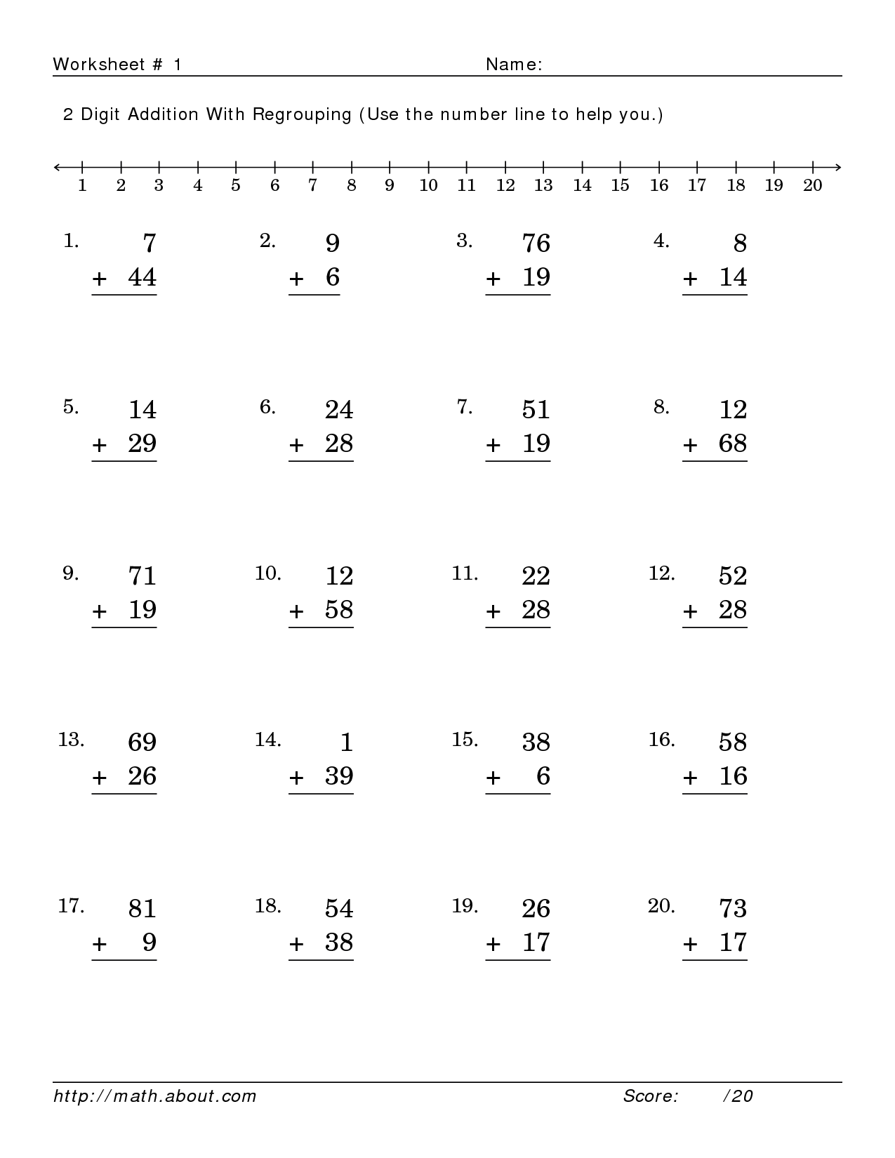 3Rd Grade Addition And Subtraction Worksheets