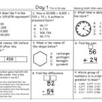 3rd Grade Daily Math Spiral Review Teacher Thrive Free 3rd Grade