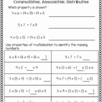 3rd Grade Distributive Property Worksheet