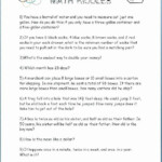 3rd Grade Math Multiplication Worksheets Who Am I 3rd Grade Math