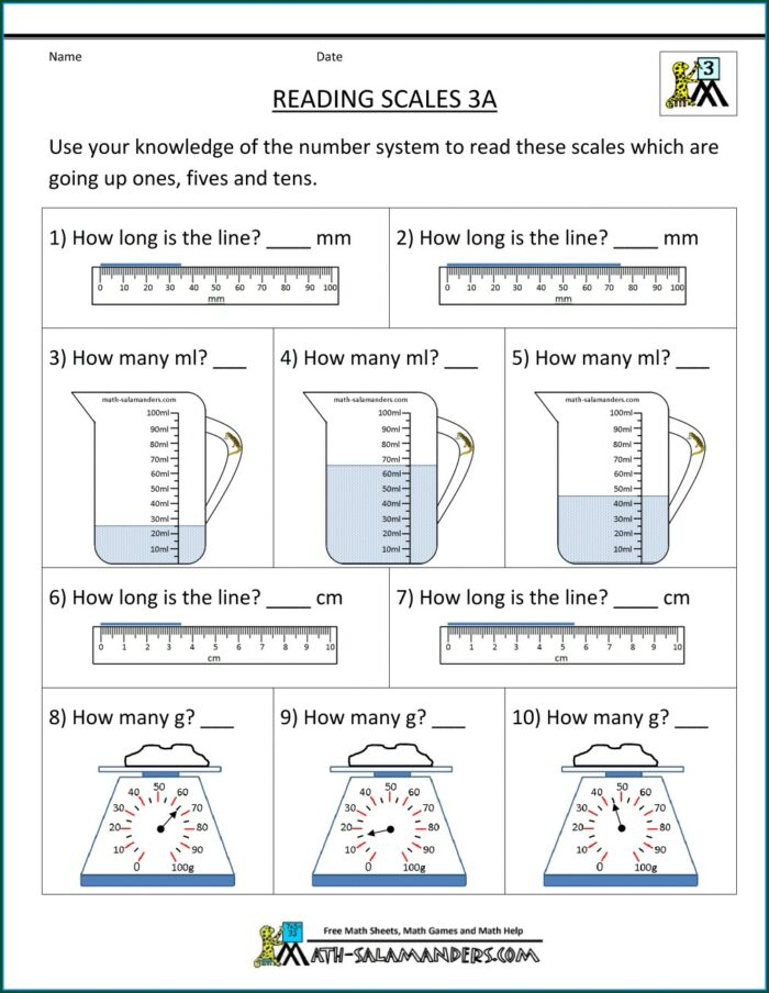 3rd Grade Worksheets On Grams And Kilograms Worksheet Resume Examples