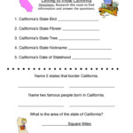 California Worksheet Have Fun Teaching Research Skills Displaying