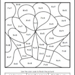Color By Multiplication Worksheets 6s Multiplication Worksheets