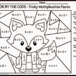 Color By Number Multiplication Best Coloring Pages For Kids