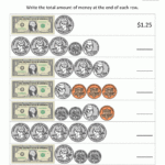 Counting Coins Practice For 3rd Grade Grade Coin Worksheets Free