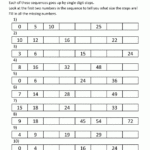 Counting On And Back Worksheets 3rd Grade