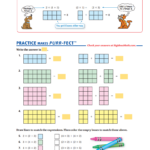 Distributive Property Area Of A Rectangle Worksheet Middle School