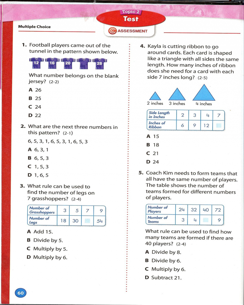 Envision Math 4th Grade Printable Worksheets Math Worksheets Printable